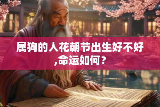 属狗的人花朝节出生好不好,命运如何？