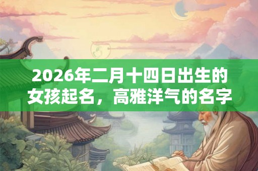 2026年二月十四日出生的女孩起名，高雅洋气的名字精选