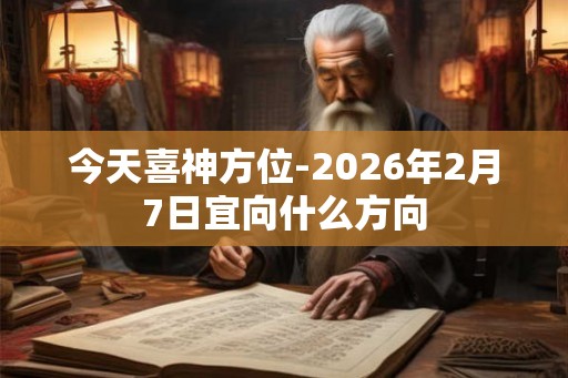 今天喜神方位-2026年2月7日宜向什么方向