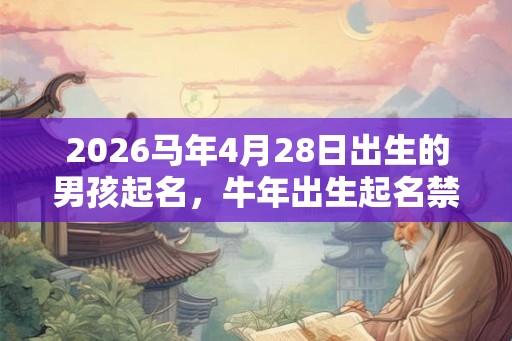 2026马年4月28日出生的男孩起名，牛年出生起名禁忌盘点