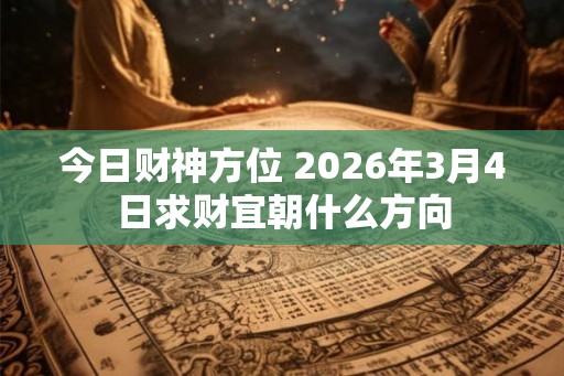 今日财神方位 2026年3月4日求财宜朝什么方向 今日财神方位 2026年3月4日求财宜朝什么方向