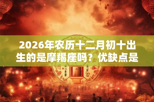 2026年农历十二月初十出生的是摩羯座吗？优缺点是什么？
