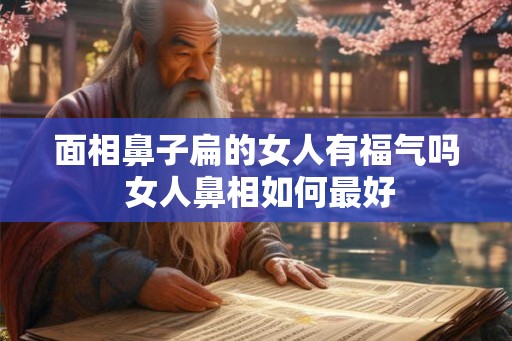 面相鼻子扁的女人有福气吗 女人鼻相如何最好