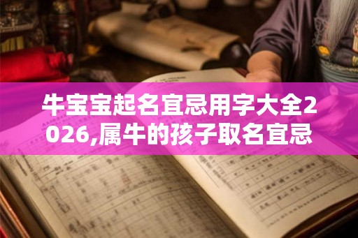牛宝宝起名宜忌用字大全2026,属牛的孩子取名宜忌