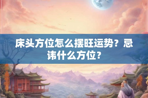 床头方位怎么摆旺运势？忌讳什么方位？