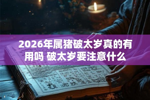 2026年属猪破太岁真的有用吗 破太岁要注意什么