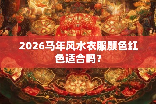 2026马年风水衣服颜色红色适合吗？