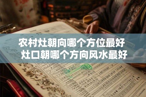 农村灶朝向哪个方位最好 灶口朝哪个方向风水最好 农村灶朝向哪个方位最好 灶口朝哪个方向风水最好