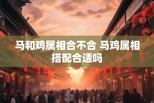 马和鸡属相合不合 马鸡属相搭配合适吗 马和鸡属相合不合 马鸡属相搭配合适吗