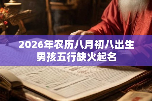 2026年农历八月初八出生男孩五行缺火起名 2026年农历八月初八出生男孩五行缺火起名