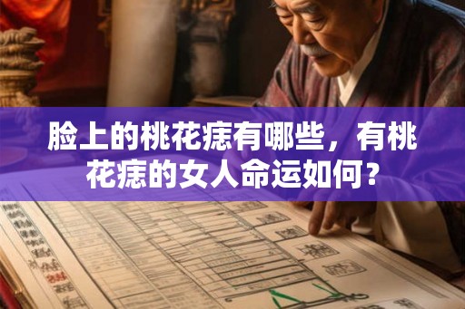 脸上的桃花痣有哪些，有桃花痣的女人命运如何？