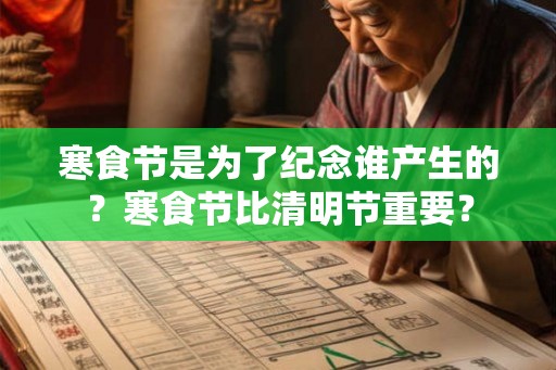 寒食节是为了纪念谁产生的？寒食节比清明节重要？