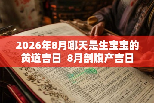 2026年8月哪天是生宝宝的黄道吉日  8月剖腹产吉日