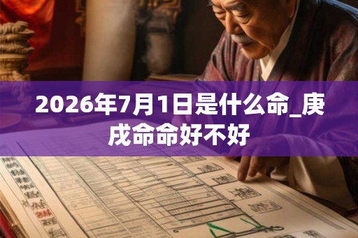2026年7月1日是什么命_庚戌命命好不好