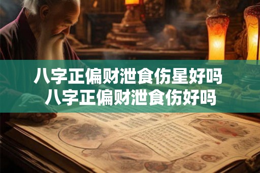 八字正偏财泄食伤星好吗 八字正偏财泄食伤好吗