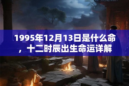 1995年12月13日是什么命，十二时辰出生命运详解