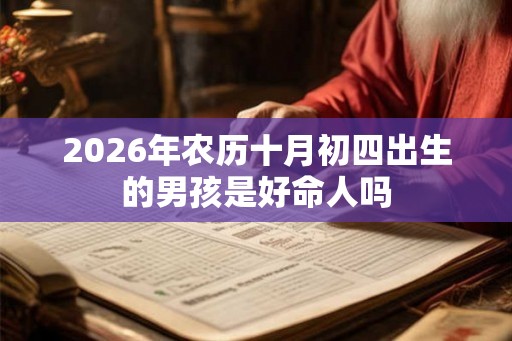 2026年农历十月初四出生的男孩是好命人吗