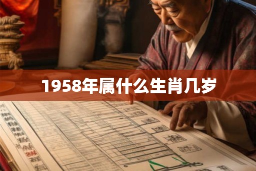 1958年属什么生肖几岁