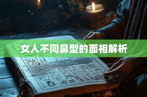 女人不同鼻型的面相解析