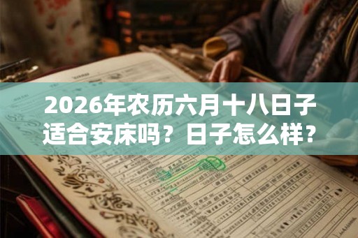 2026年农历六月十八日子适合安床吗？日子怎么样？