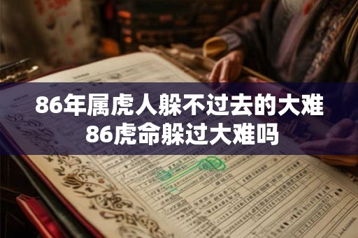 86年属虎人躲不过去的大难 86虎命躲过大难吗