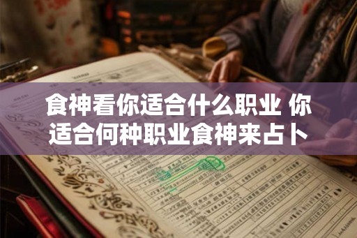 食神看你适合什么职业 你适合何种职业食神来占卜