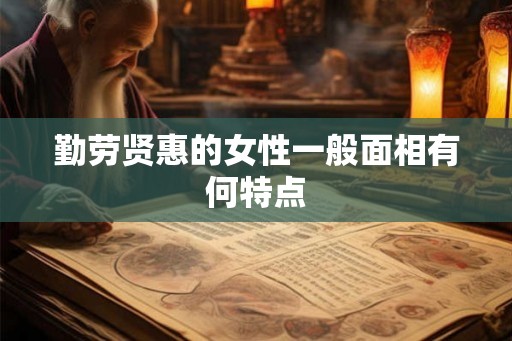 勤劳贤惠的女性一般面相有何特点