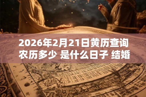 2026年2月21日黄历查询 农历多少 是什么日子 结婚吉时