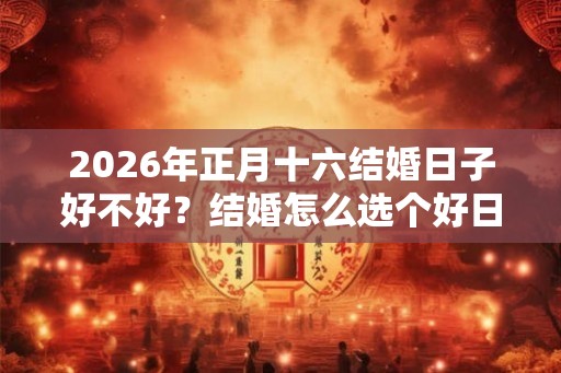2026年正月十六结婚日子好不好？结婚怎么选个好日子？