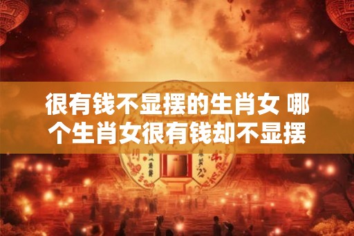 很有钱不显摆的生肖女 哪个生肖女很有钱却不显摆