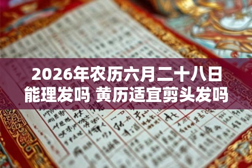 2026年农历六月二十八日能理发吗 黄历适宜剪头发吗