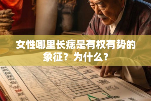 女性哪里长痣是有权有势的象征？为什么？