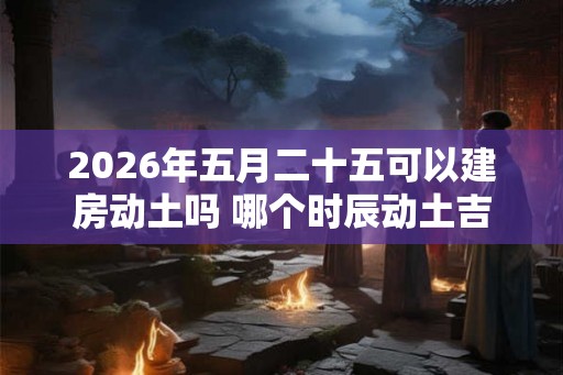 2026年五月二十五可以建房动土吗 哪个时辰动土吉利