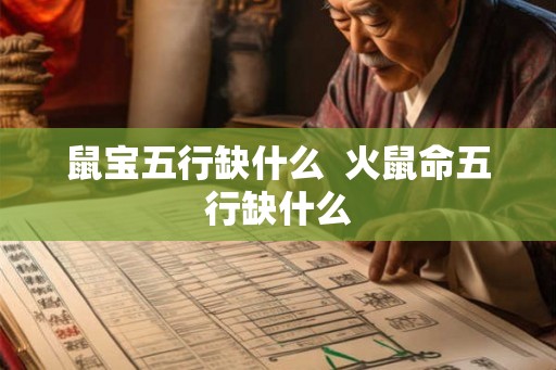 鼠宝五行缺什么  火鼠命五行缺什么
