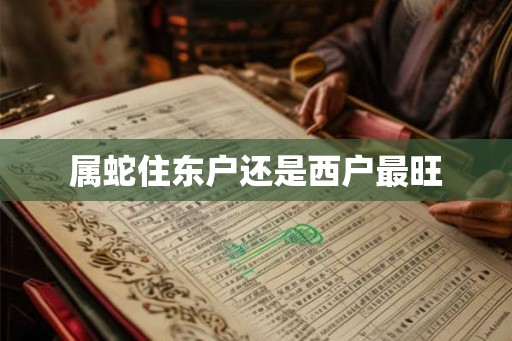 属蛇住东户还是西户最旺