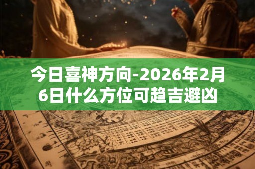 今日喜神方向-2026年2月6日什么方位可趋吉避凶