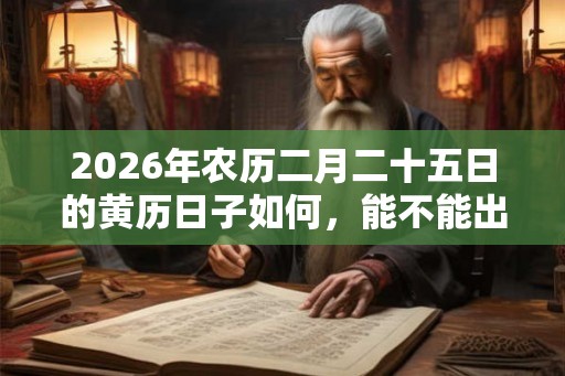 2026年农历二月二十五日的黄历日子如何，能不能出殡？