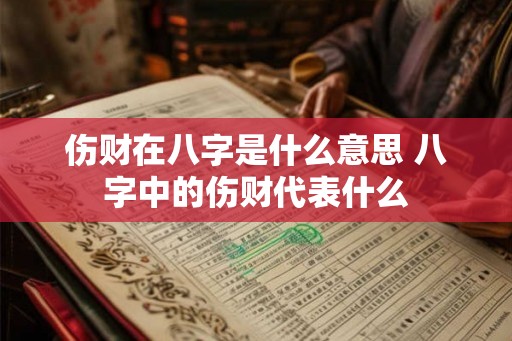伤财在八字是什么意思 八字中的伤财代表什么