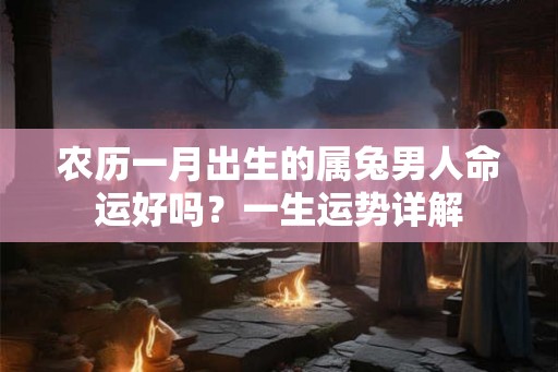 农历一月出生的属兔男人命运好吗？一生运势详解