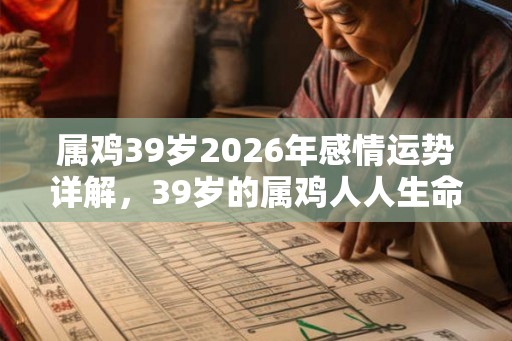 属鸡39岁2026年感情运势详解，39岁的属鸡人人生命运如何？