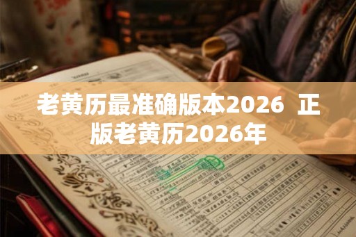 老黄历最准确版本2026  正版老黄历2026年