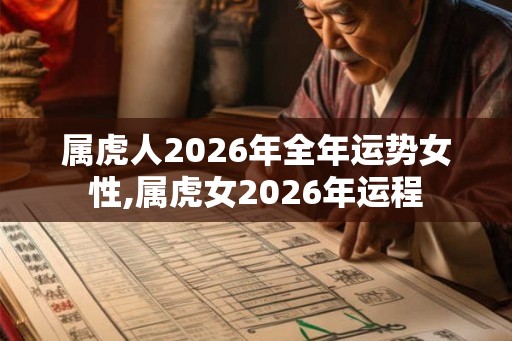 属虎人2026年全年运势女性,属虎女2026年运程