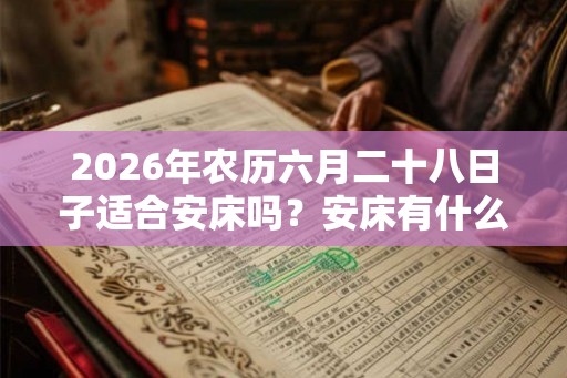 2026年农历六月二十八日子适合安床吗？安床有什么讲究？