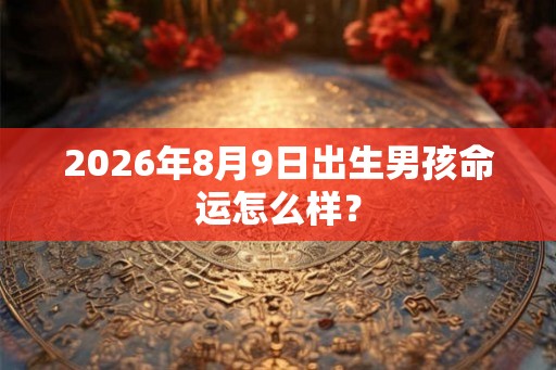 2026年8月9日出生男孩命运怎么样？