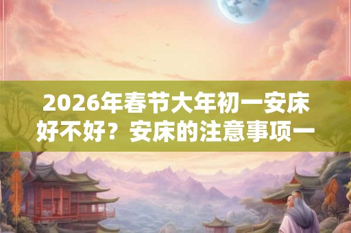 2026年春节大年初一安床好不好？安床的注意事项一览！