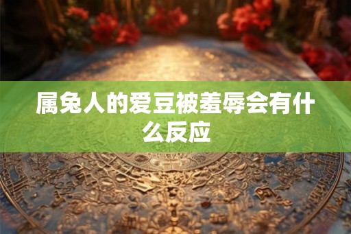 属兔人的爱豆被羞辱会有什么反应