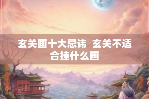 玄关画十大忌讳  玄关不适合挂什么画