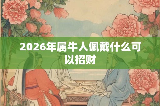 2026年属牛人佩戴什么可以招财 2026年属牛人佩戴什么可以招财