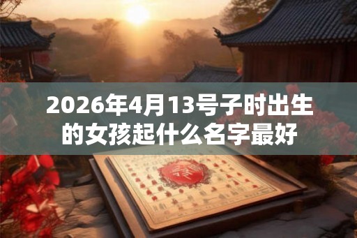 2026年4月13号子时出生的女孩起什么名字最好