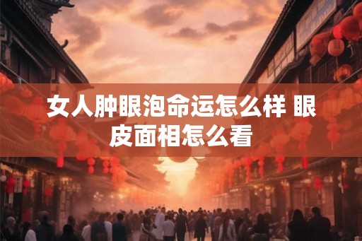 女人肿眼泡命运怎么样 眼皮面相怎么看